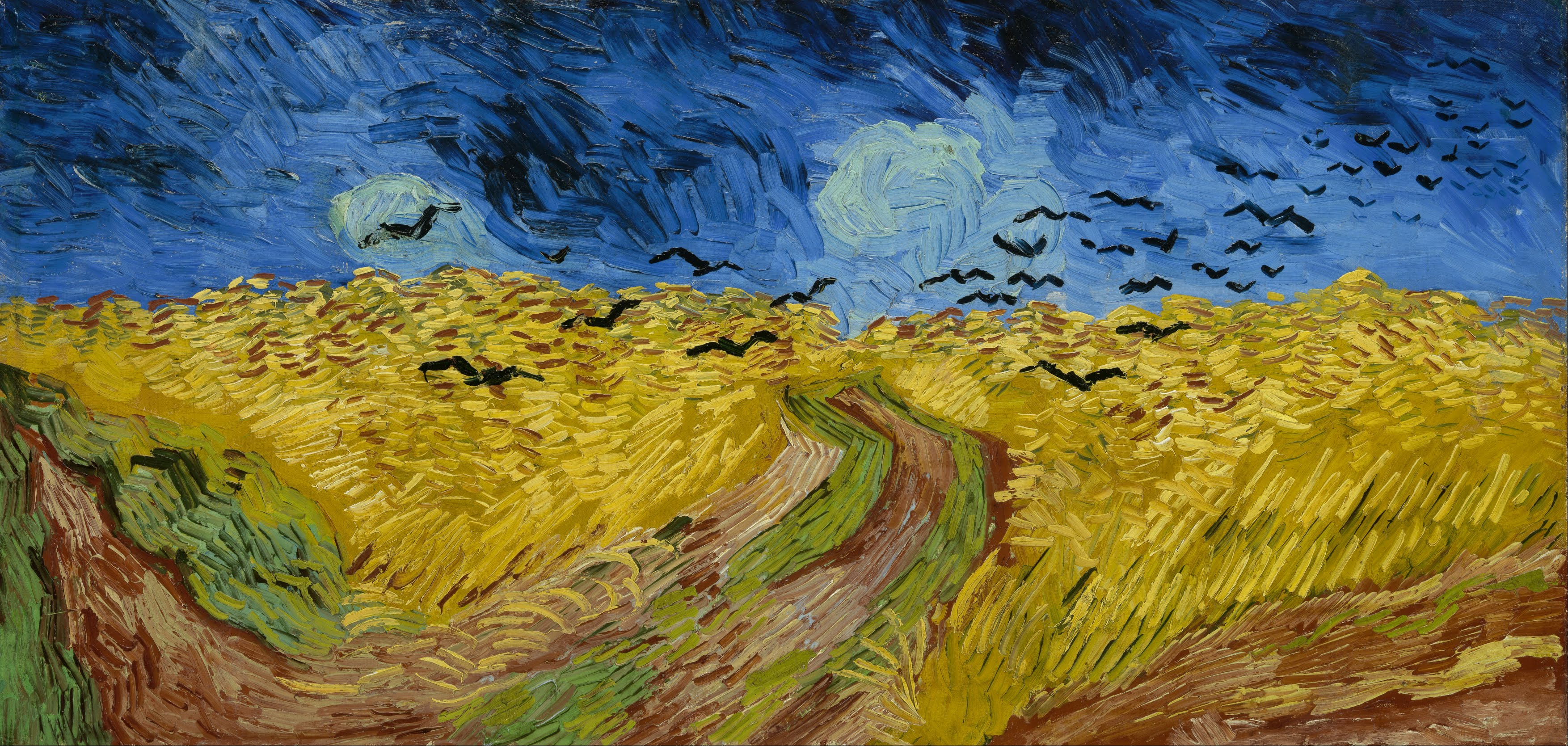 Vincent van Gogh: Kornfeld mit Krähen (1890)